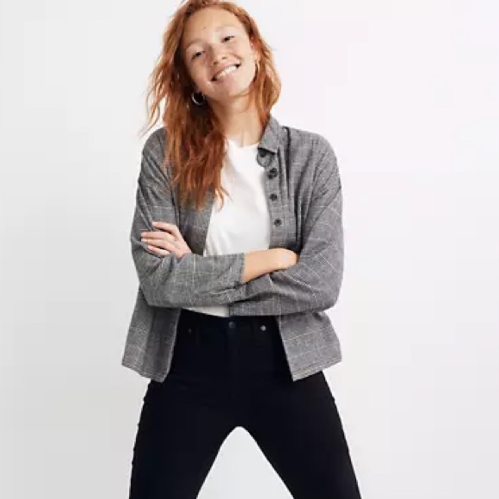 NWT madewell Flannel Bromley Shirt in Plaid size M